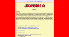 Desktop Screenshot of jaromer.cz